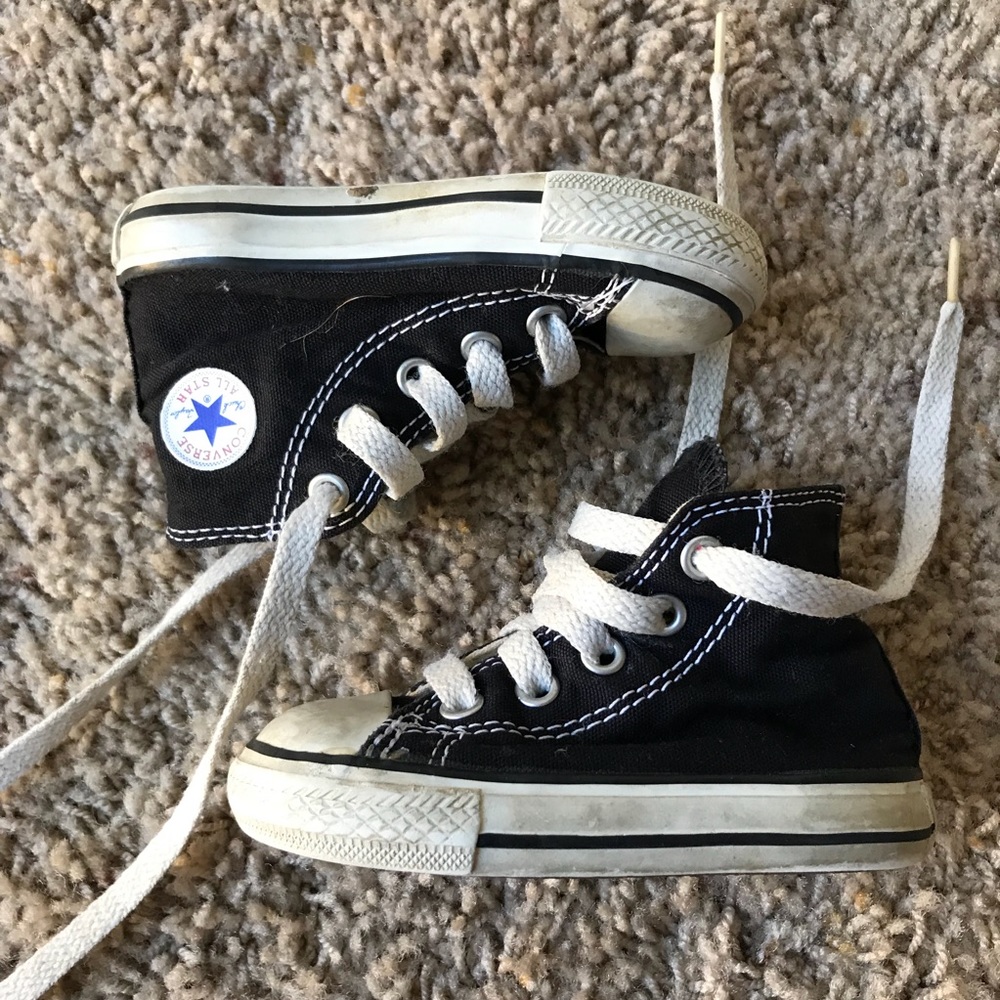 Converse Black & White Chuck Taylor Hi-top Shoes